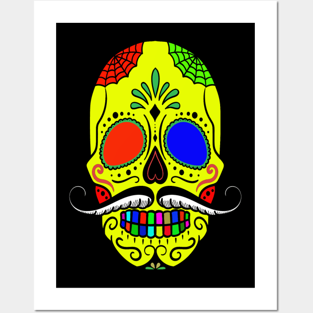 Funny Skull Wall Art by Shreedigital 